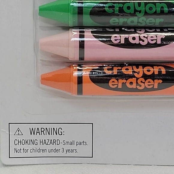 12 COUNT LOT NOVELTY COLLECTIBLE CRAYONS ERASERS FUN DECORATIVE NICELY DETAILED - Picture 2 of 4